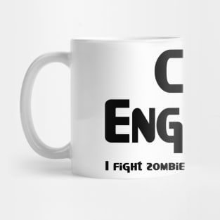 Civil Engineer Zombie Fighter Mug